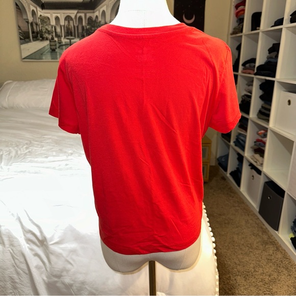 Tom & Jerry | Crewneck Cropped Short Sleeve Embroidered Patch Graphic Tee Shirt - Picture 3 of 11